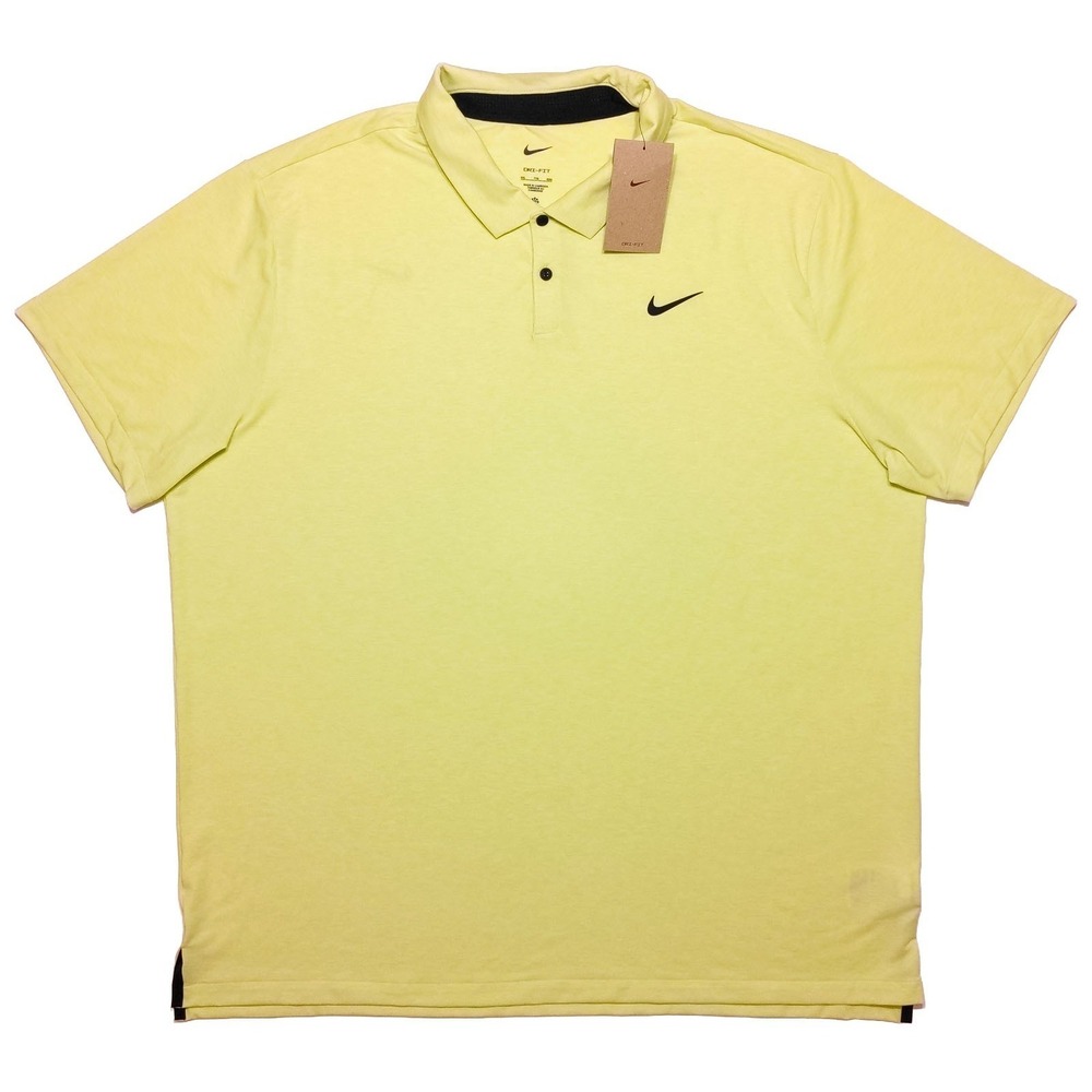 NIKE Dri-Fit Tour Men's Golf Polo Shirt DV3123 Neon Yellow XXL 2XL ~ New
